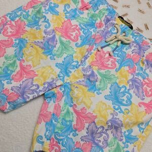 Good Vibes Shorts Men's Size Large‎ Multicolor Vibrant Summer Casual